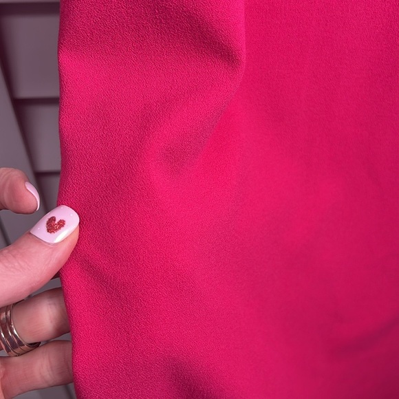 Talbots 3/4 Bell Sleeve Lined Sheath Dress Size 4 Hot Pink - Picture 8 of 10